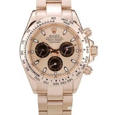 Good copy rolex watches Daytona Rolex Bezel Gold Rose Dial Gold Plated Steel Rose Stainless 0707